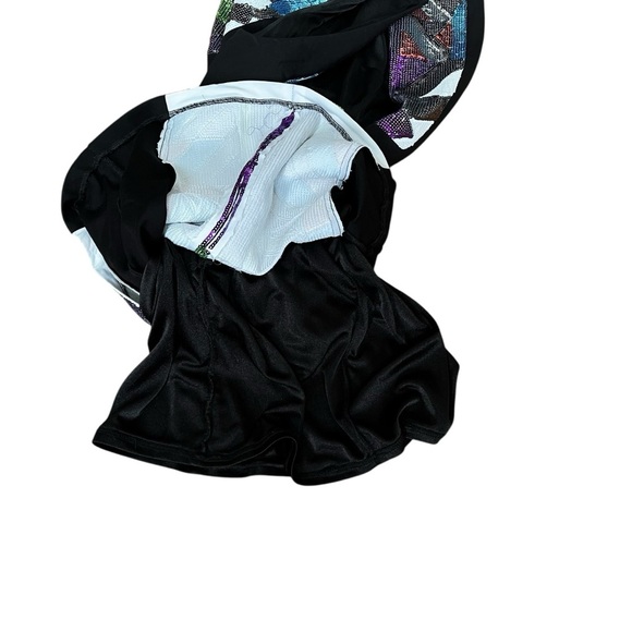 Bebe Black Stretchy Dress Women’s Medium Sequins Back Zipper - Picture 11 of 13